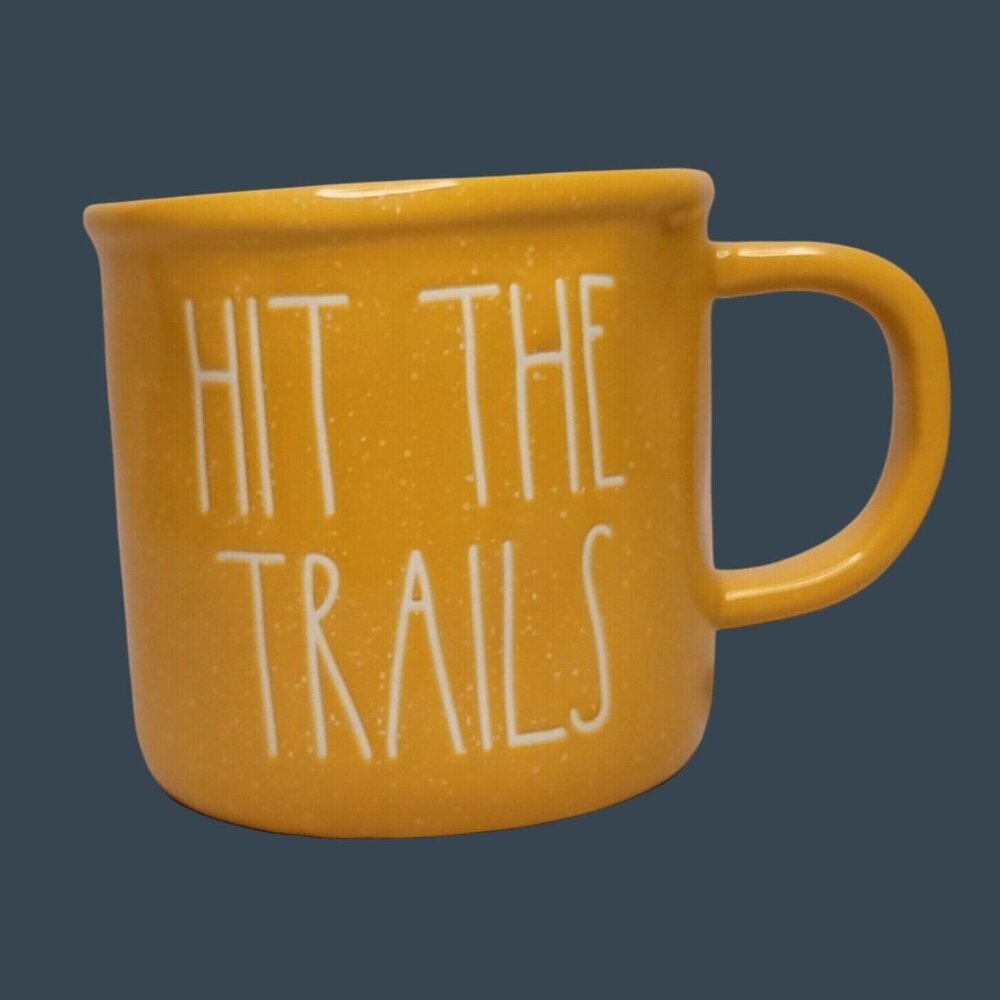 Rae Dunn Hit the Trails Large 24 oz Mug Camping Hiking Gift Coffee